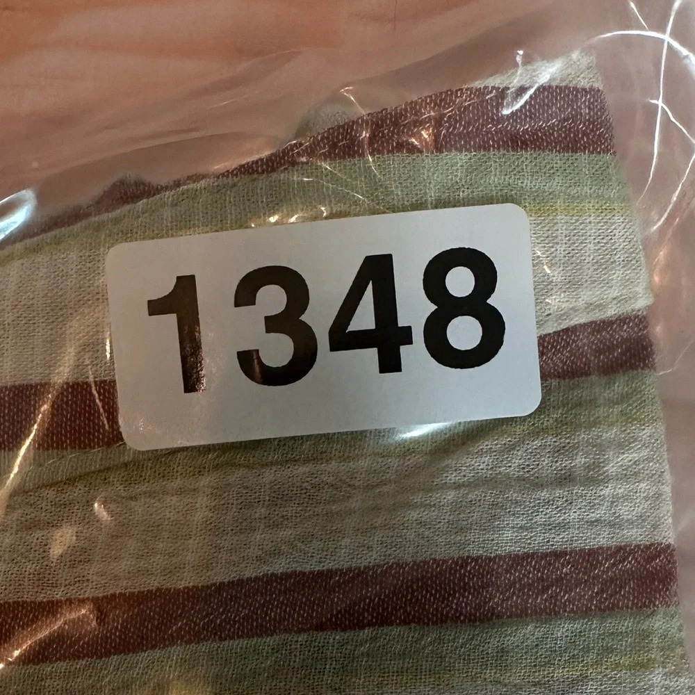 Madewell Crinkle Cotton Lakeline Popover Shirt in Stripe size Large #1348 - Picture 9 of 10